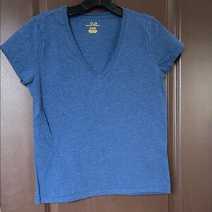 Polo Ralph Lauren Women’s Blue V-Neck T-Shirt | Size M | Classic Logo